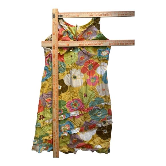 Vtg 1960s/1970s Kahala Hawaiian Dress Size 8 Multicolor Mod Psychedelic Floral - Picture 7 of 8